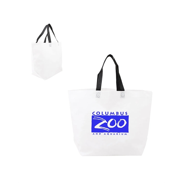 Two-Tone Heat Sealed Non-Woven Tote Bag - Two-Tone Heat Sealed Non-Woven Tote Bag - Image 9 of 9