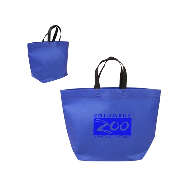 Two-Tone Heat Sealed Non-Woven Tote Bag - Two-Tone Heat Sealed Non-Woven Tote Bag - Image 7 of 9