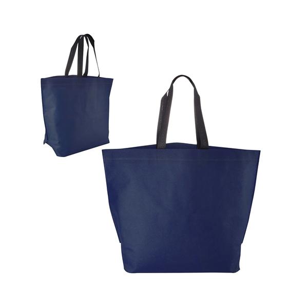 Prime Line Two-Tone Heat Sealed Non-Woven Tote Bag - Prime Line Two-Tone Heat Sealed Non-Woven Tote Bag - Image 11 of 13