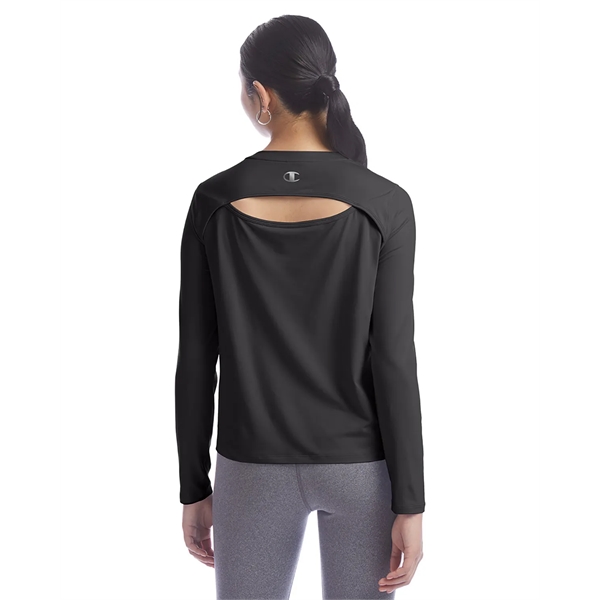 Champion Ladies' Cutout Long Sleeve T-Shirt - Champion Ladies' Cutout Long Sleeve T-Shirt - Image 6 of 15