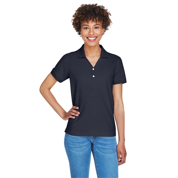 Devon & Jones Ladies' Pima Pique Y-Collar Polo - Devon & Jones Ladies' Pima Pique Y-Collar Polo - Image 60 of 142