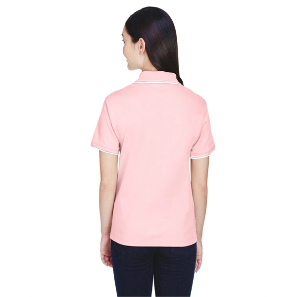 Devon & Jones Ladies' Tipped Perfect Pima Interlock Polo - Devon & Jones Ladies' Tipped Perfect Pima Interlock Polo - Image 2 of 18