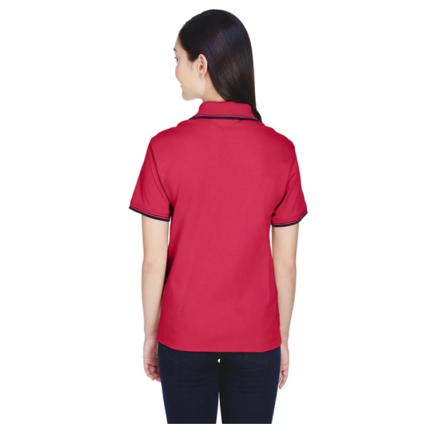Devon & Jones Ladies' Tipped Perfect Pima Interlock Polo - Devon & Jones Ladies' Tipped Perfect Pima Interlock Polo - Image 11 of 18