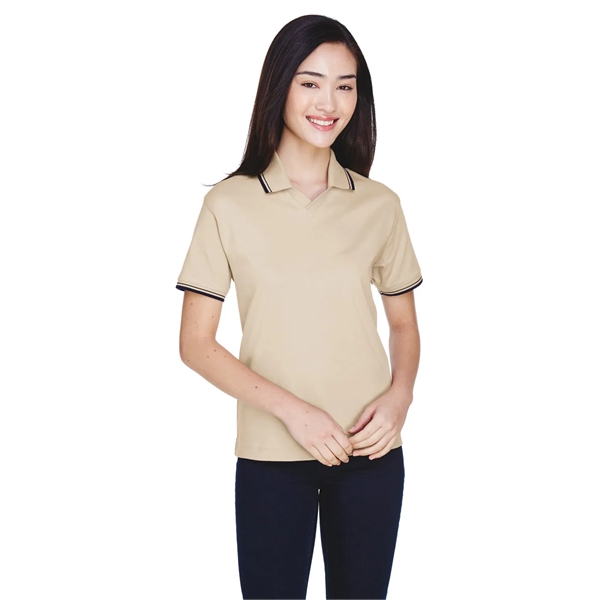 Devon & Jones Ladies' Tipped Perfect Pima Interlock Polo - Devon & Jones Ladies' Tipped Perfect Pima Interlock Polo - Image 14 of 18