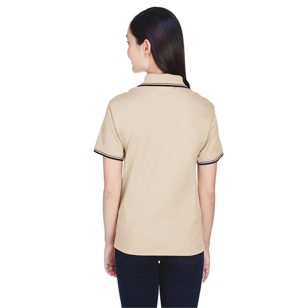 Devon & Jones Ladies' Tipped Perfect Pima Interlock Polo - Devon & Jones Ladies' Tipped Perfect Pima Interlock Polo - Image 16 of 18