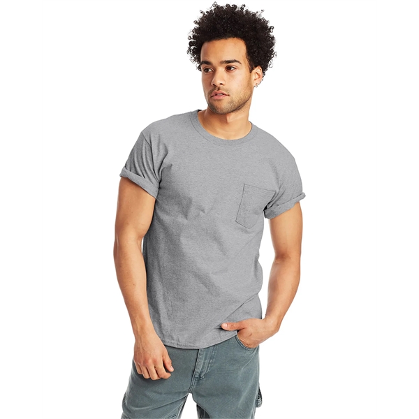 Hanes Men's Authentic-T Pocket T-Shirt - Hanes Men's Authentic-T Pocket T-Shirt - Image 76 of 107