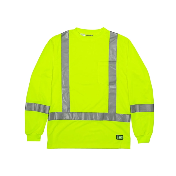 Berne Men's Hi-Vis Class 3 Performance Long Sleeve Pocket... - Berne Men's Hi-Vis Class 3 Performance Long Sleeve Pocket... - Image 5 of 5