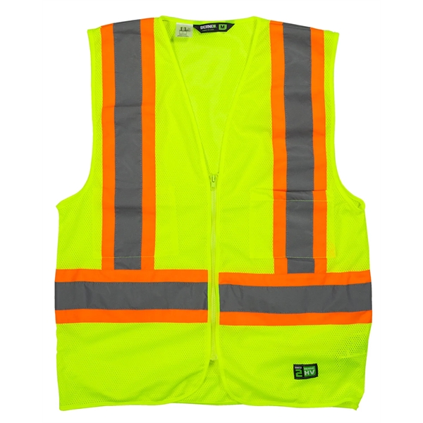 Berne Adult Hi-Vis Class 2 Multi-Color Vest - Berne Adult Hi-Vis Class 2 Multi-Color Vest - Image 2 of 4