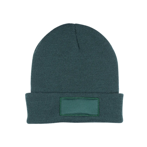 Prime Line Knit Beanie With Patch - Prime Line Knit Beanie With Patch - Image 1 of 9