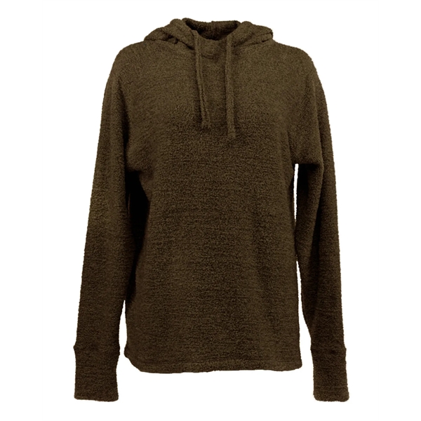 Ladies' Teddy Fleece Scuba Hoodie - Ladies' Teddy Fleece Scuba Hoodie - Image 5 of 5