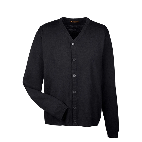 Harriton Men's Pilbloc™ V-Neck Button Cardigan Sweater - Harriton Men's Pilbloc™ V-Neck Button Cardigan Sweater - Image 31 of 33