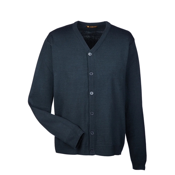 Harriton Men's Pilbloc™ V-Neck Button Cardigan Sweater - Harriton Men's Pilbloc™ V-Neck Button Cardigan Sweater - Image 33 of 33