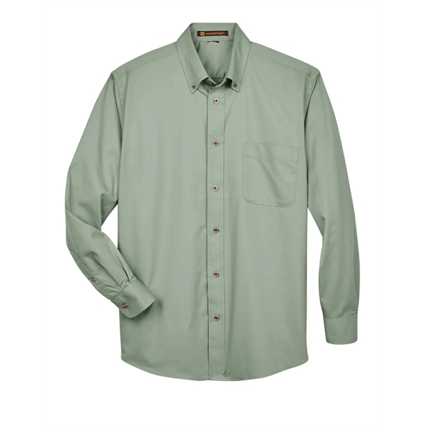 Harriton Men's Easy Blend™ Long-Sleeve Twill Shirt with S... - Harriton Men's Easy Blend™ Long-Sleeve Twill Shirt with S... - Image 97 of 135