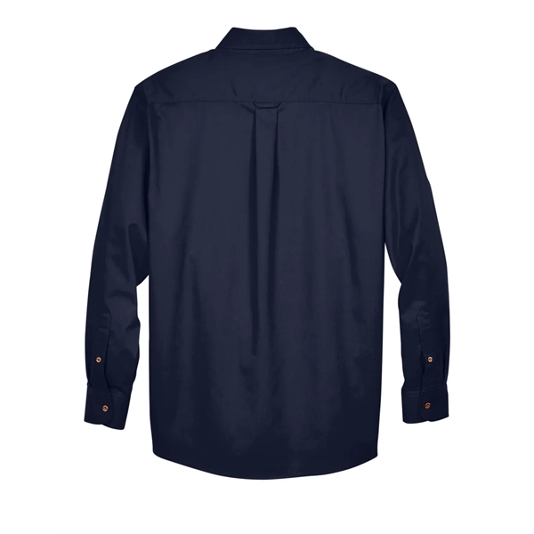 Harriton Men's Easy Blend™ Long-Sleeve Twill Shirt with S... - Harriton Men's Easy Blend™ Long-Sleeve Twill Shirt with S... - Image 101 of 135