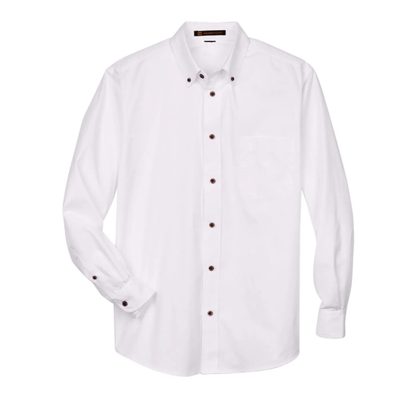 Harriton Men's Easy Blend™ Long-Sleeve Twill Shirt with S... - Harriton Men's Easy Blend™ Long-Sleeve Twill Shirt with S... - Image 106 of 135