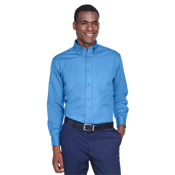 Harriton Men's Easy Blend™ Long-Sleeve Twill Shirt with S... - Harriton Men's Easy Blend™ Long-Sleeve Twill Shirt with S... - Image 63 of 135
