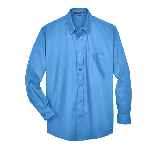 Harriton Men's Easy Blend™ Long-Sleeve Twill Shirt with S... - Harriton Men's Easy Blend™ Long-Sleeve Twill Shirt with S... - Image 109 of 135