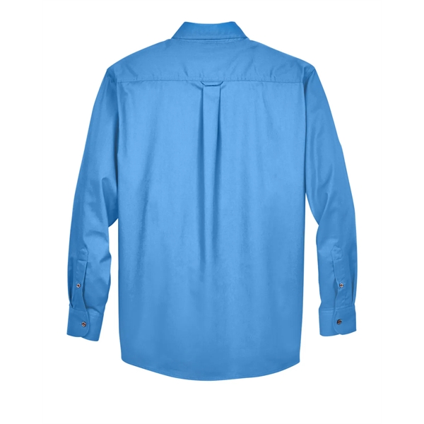 Harriton Men's Easy Blend™ Long-Sleeve Twill Shirt with S... - Harriton Men's Easy Blend™ Long-Sleeve Twill Shirt with S... - Image 110 of 135
