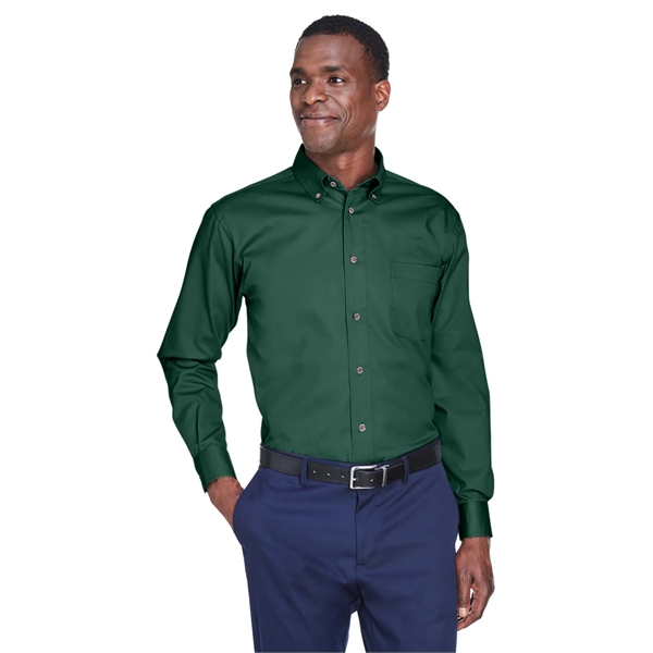 Harriton Men's Easy Blend™ Long-Sleeve Twill Shirt with S... - Harriton Men's Easy Blend™ Long-Sleeve Twill Shirt with S... - Image 66 of 135