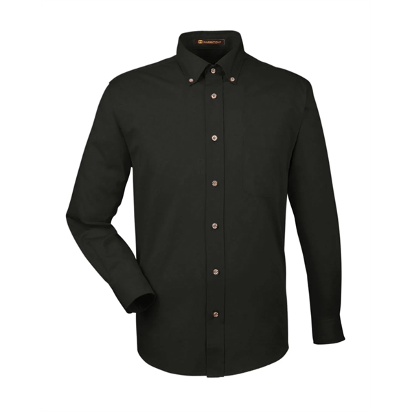 Harriton Men's Easy Blend™ Long-Sleeve Twill Shirt with S... - Harriton Men's Easy Blend™ Long-Sleeve Twill Shirt with S... - Image 119 of 135