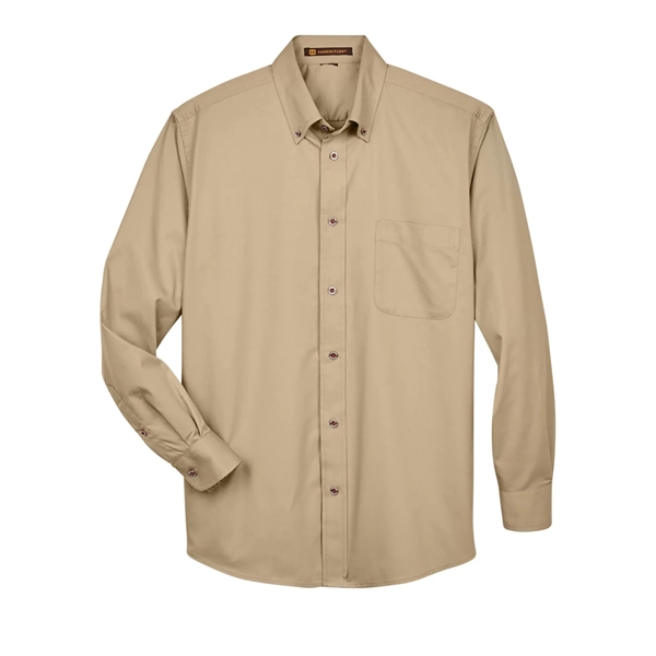 Harriton Men's Easy Blend™ Long-Sleeve Twill Shirt with S... - Harriton Men's Easy Blend™ Long-Sleeve Twill Shirt with S... - Image 126 of 135