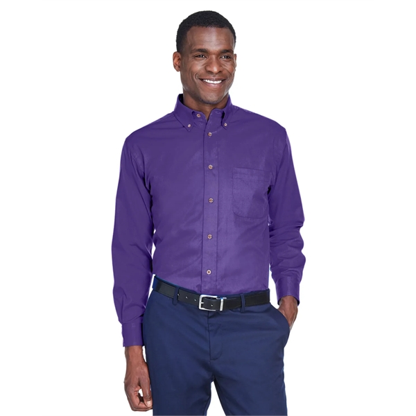 Harriton Men's Easy Blend™ Long-Sleeve Twill Shirt with S... - Harriton Men's Easy Blend™ Long-Sleeve Twill Shirt with S... - Image 90 of 135