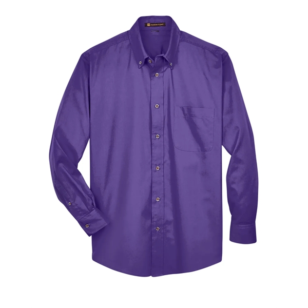 Harriton Men's Easy Blend™ Long-Sleeve Twill Shirt with S... - Harriton Men's Easy Blend™ Long-Sleeve Twill Shirt with S... - Image 134 of 135