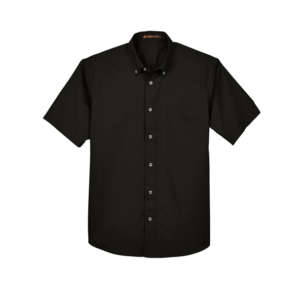 Harriton Men's Easy Blend™ Short-Sleeve Twill Shirt with ... - Harriton Men's Easy Blend™ Short-Sleeve Twill Shirt with ... - Image 31 of 46