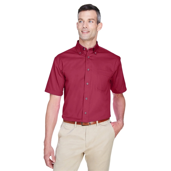 Harriton Men's Easy Blend™ Short-Sleeve Twill Shirt with ... - Harriton Men's Easy Blend™ Short-Sleeve Twill Shirt with ... - Image 43 of 46