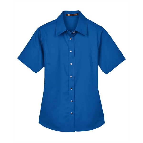 Harriton Ladies' Easy Blend™ Short-Sleeve Twill Shirt wit... - Harriton Ladies' Easy Blend™ Short-Sleeve Twill Shirt wit... - Image 36 of 47