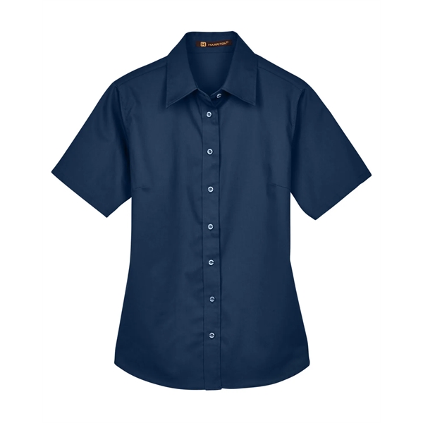 Harriton Ladies' Easy Blend™ Short-Sleeve Twill Shirt wit... - Harriton Ladies' Easy Blend™ Short-Sleeve Twill Shirt wit... - Image 41 of 47