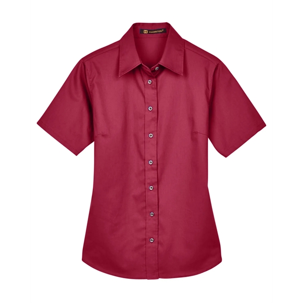 Harriton Ladies' Easy Blend™ Short-Sleeve Twill Shirt wit... - Harriton Ladies' Easy Blend™ Short-Sleeve Twill Shirt wit... - Image 46 of 47