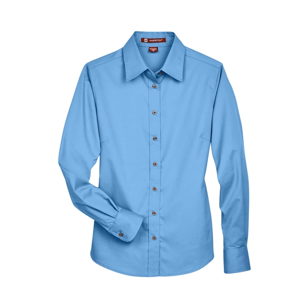 Harriton Ladies' Easy Blend™ Long-Sleeve Twill Shirt with... - Harriton Ladies' Easy Blend™ Long-Sleeve Twill Shirt with... - Image 104 of 146