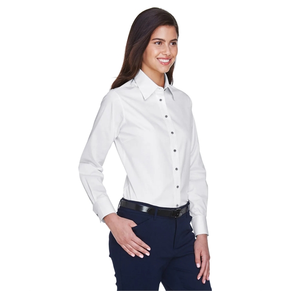 Harriton Ladies' Easy Blend™ Long-Sleeve Twill Shirt with... - Harriton Ladies' Easy Blend™ Long-Sleeve Twill Shirt with... - Image 106 of 146