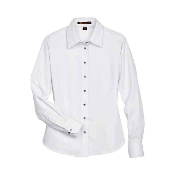 Harriton Ladies' Easy Blend™ Long-Sleeve Twill Shirt with... - Harriton Ladies' Easy Blend™ Long-Sleeve Twill Shirt with... - Image 107 of 146