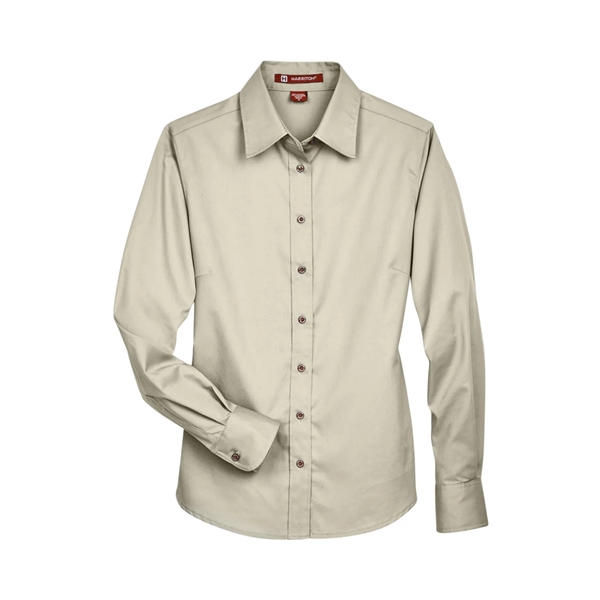 Harriton Ladies' Easy Blend™ Long-Sleeve Twill Shirt with... - Harriton Ladies' Easy Blend™ Long-Sleeve Twill Shirt with... - Image 112 of 146