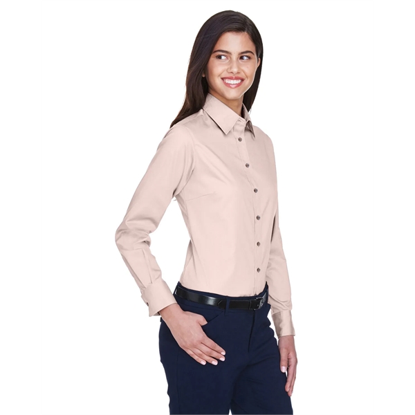 Harriton Ladies' Easy Blend™ Long-Sleeve Twill Shirt with... - Harriton Ladies' Easy Blend™ Long-Sleeve Twill Shirt with... - Image 117 of 146