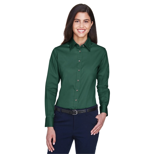 Harriton Ladies' Easy Blend™ Long-Sleeve Twill Shirt with... - Harriton Ladies' Easy Blend™ Long-Sleeve Twill Shirt with... - Image 69 of 146
