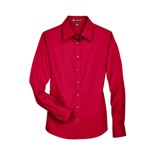 Harriton Ladies' Easy Blend™ Long-Sleeve Twill Shirt with... - Harriton Ladies' Easy Blend™ Long-Sleeve Twill Shirt with... - Image 130 of 146