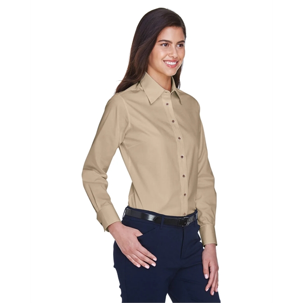 Harriton Ladies' Easy Blend™ Long-Sleeve Twill Shirt with... - Harriton Ladies' Easy Blend™ Long-Sleeve Twill Shirt with... - Image 135 of 146