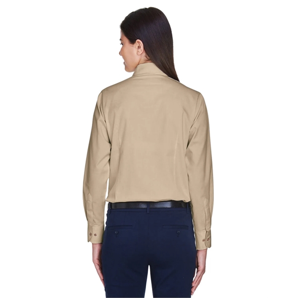 Harriton Ladies' Easy Blend™ Long-Sleeve Twill Shirt with... - Harriton Ladies' Easy Blend™ Long-Sleeve Twill Shirt with... - Image 86 of 146