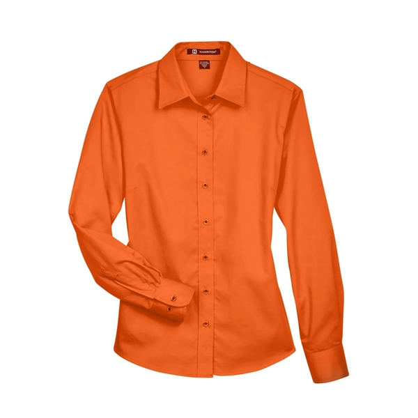 Harriton Ladies' Easy Blend™ Long-Sleeve Twill Shirt with... - Harriton Ladies' Easy Blend™ Long-Sleeve Twill Shirt with... - Image 139 of 146
