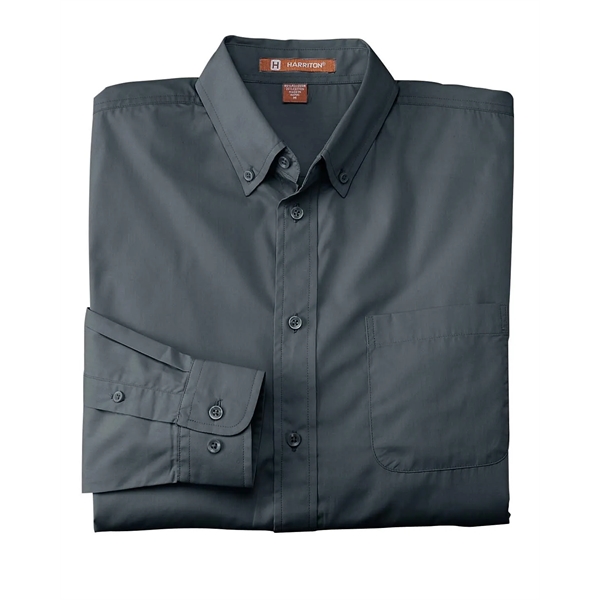 Harriton Men's Essential Poplin - Harriton Men's Essential Poplin - Image 34 of 36