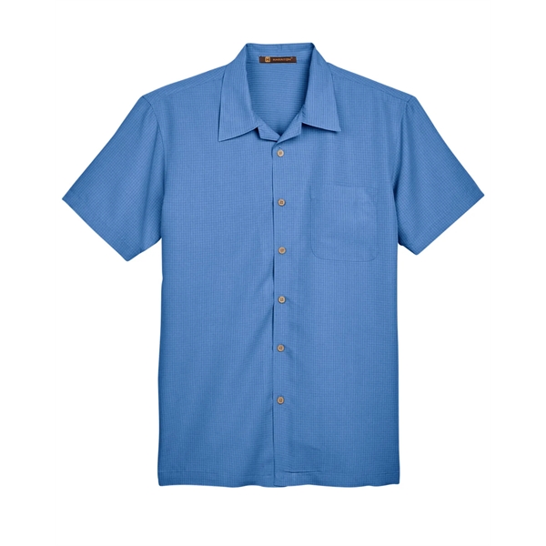 Harriton Men's Barbados Textured Camp Shirt - Harriton Men's Barbados Textured Camp Shirt - Image 33 of 79
