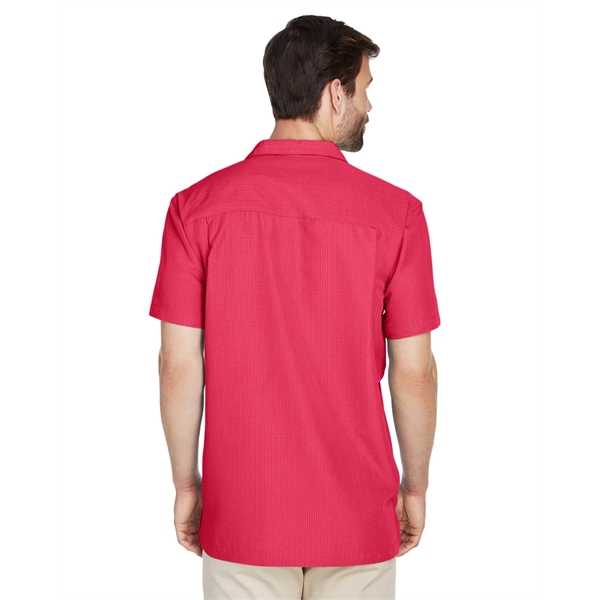 Harriton Men's Barbados Textured Camp Shirt - Harriton Men's Barbados Textured Camp Shirt - Image 37 of 79