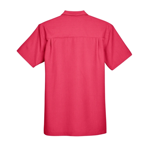 Harriton Men's Barbados Textured Camp Shirt - Harriton Men's Barbados Textured Camp Shirt - Image 39 of 79