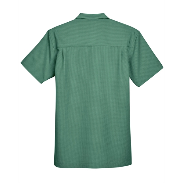 Harriton Men's Barbados Textured Camp Shirt - Harriton Men's Barbados Textured Camp Shirt - Image 54 of 79