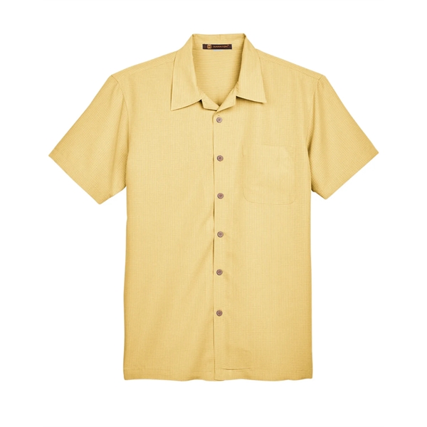 Harriton Men's Barbados Textured Camp Shirt - Harriton Men's Barbados Textured Camp Shirt - Image 58 of 79
