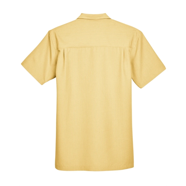 Harriton Men's Barbados Textured Camp Shirt - Harriton Men's Barbados Textured Camp Shirt - Image 59 of 79