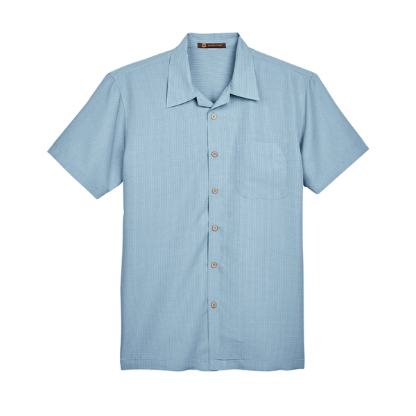 Harriton Men's Barbados Textured Camp Shirt - Harriton Men's Barbados Textured Camp Shirt - Image 73 of 79